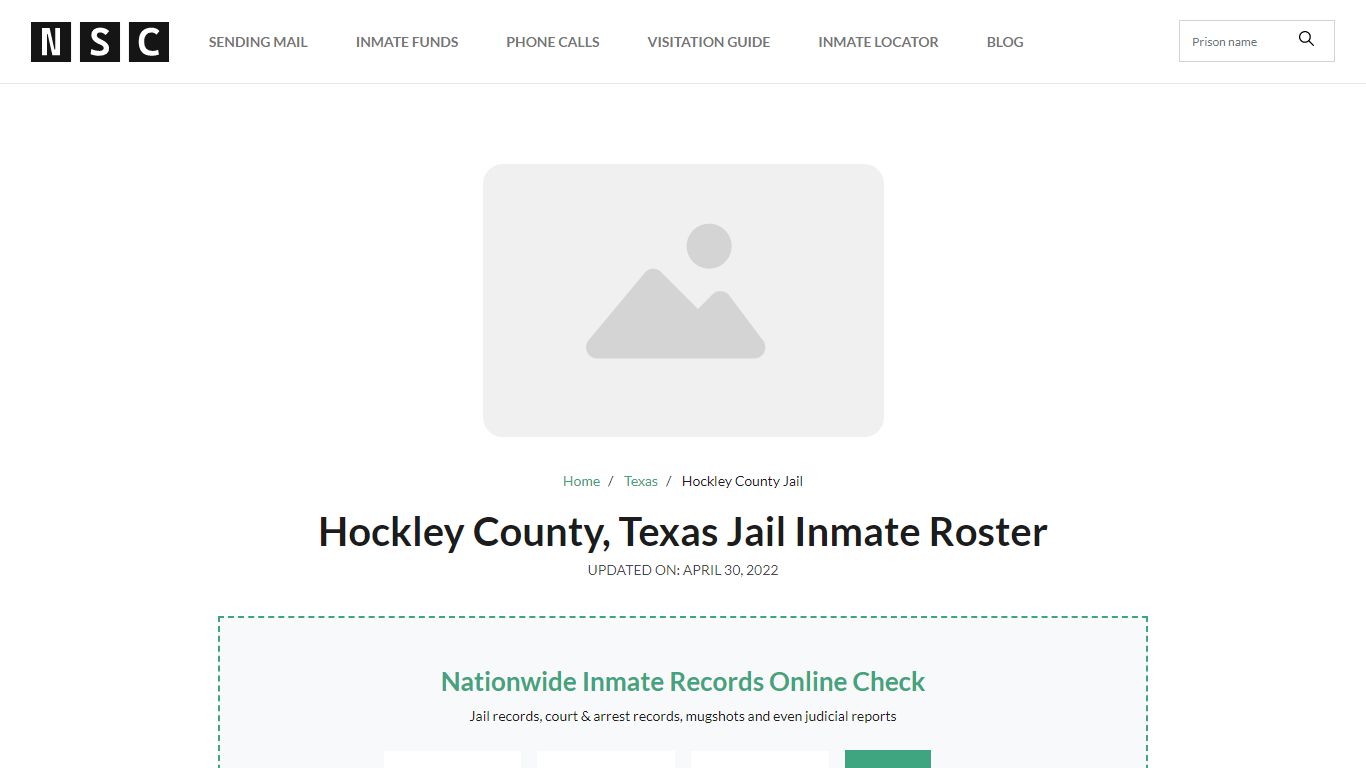 Hockley County, Texas Jail Inmate Roster